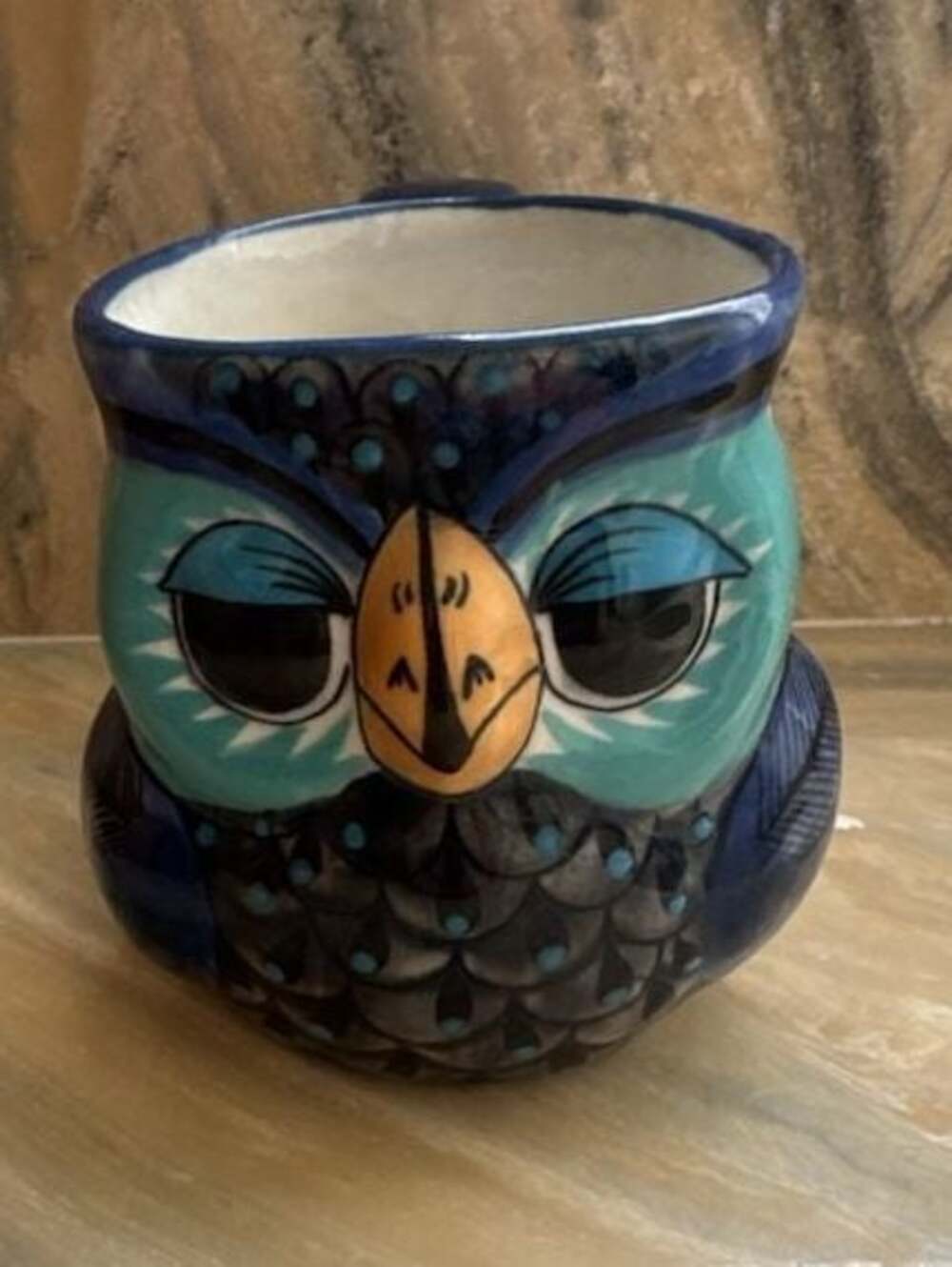 Tecolote Owl Ceramic Mug Handmade Fair Trade